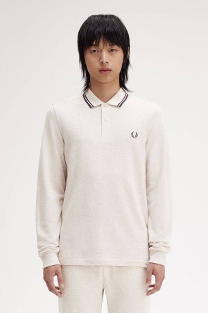Fred Perry M3636 Porridge Marl/Anchor Grey/Anchor Grey | FP69919