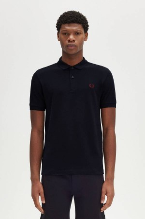 Fred Perry M6000 Navy/Burnt Red | FP69911