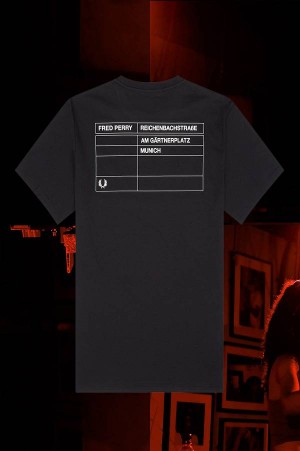 Fred Perry Munich Ringer T-Shirt Black | FP70189