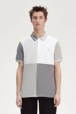 Fred Perry Patchwork Fred Perry Shirt White | FP69994