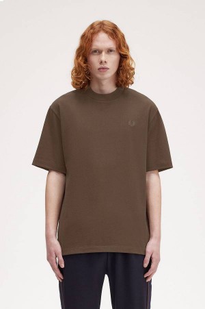 Fred Perry Relaxed T-Shirt Burnt Tobacco | FP70190