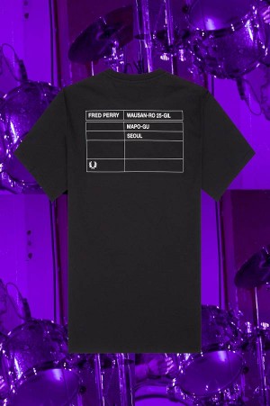 Fred Perry Seoul Ringer T-Shirt Black | FP70188