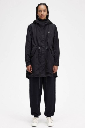 Fred Perry Shell Parka Black | FP70479