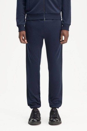 Fred Perry Tape Detail Track Pants Dark Carbon | FP70271