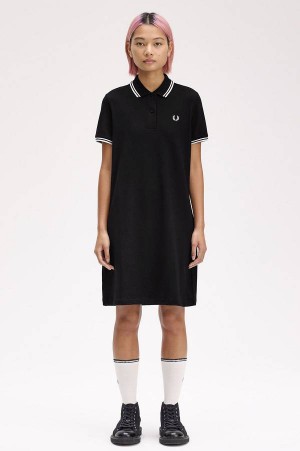 Fred Perry Twin Tipped Fred Perry Dress Black | FP70506